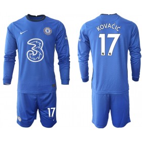 Camisolas de futebol Chelsea Mateo Kovacic 17 Criança Equipamento Principal 2020/21 Manga Comprida